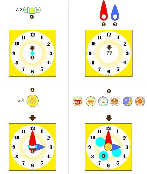 бумажные модели часов для детей